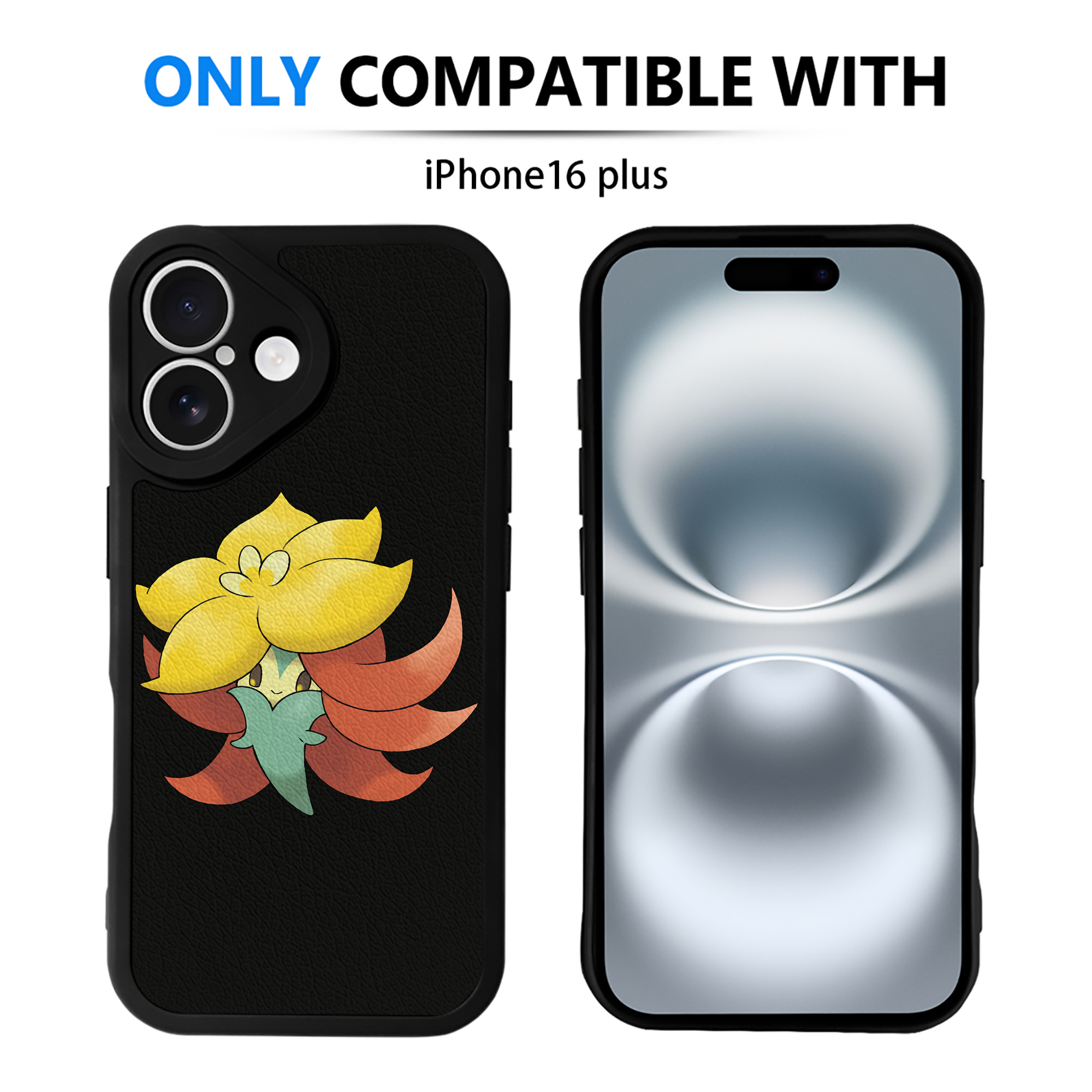 （画像用） ポケットモンスター Pokémon 【iPhone 16シリーズ対応】シリコンスマホケース（レザー調） 材質：シリコン